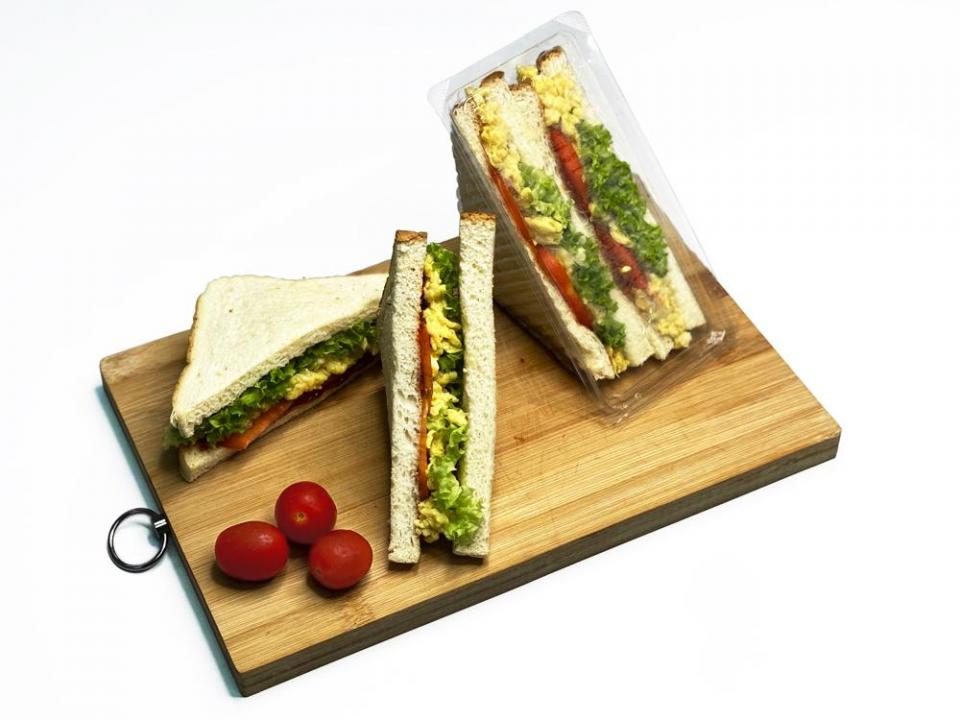Nasi Ayam Garing Sandwich Sambal Egg